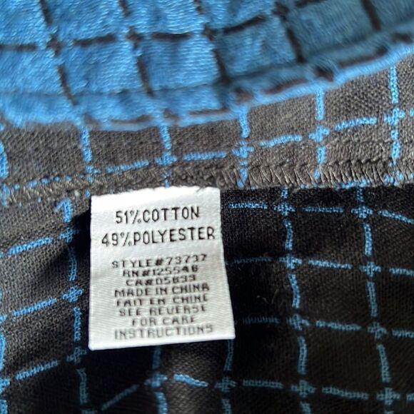 NWT Habitat 73737 Chopstick Button Cotton Pucker Window Pane Tunic Sz M/L - Picture 10 of 10